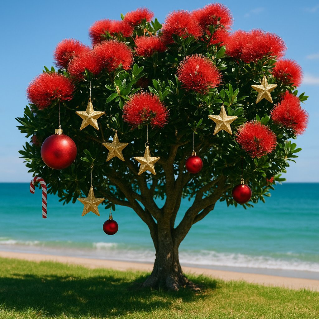 Pohutukawa Christmas at the Beach