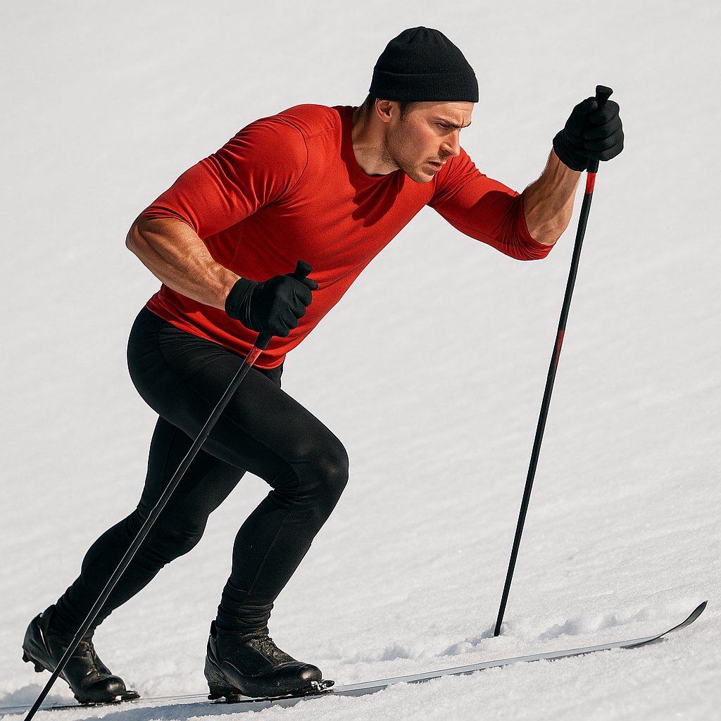 Power Stride Uphill — Cross-Country Skiing