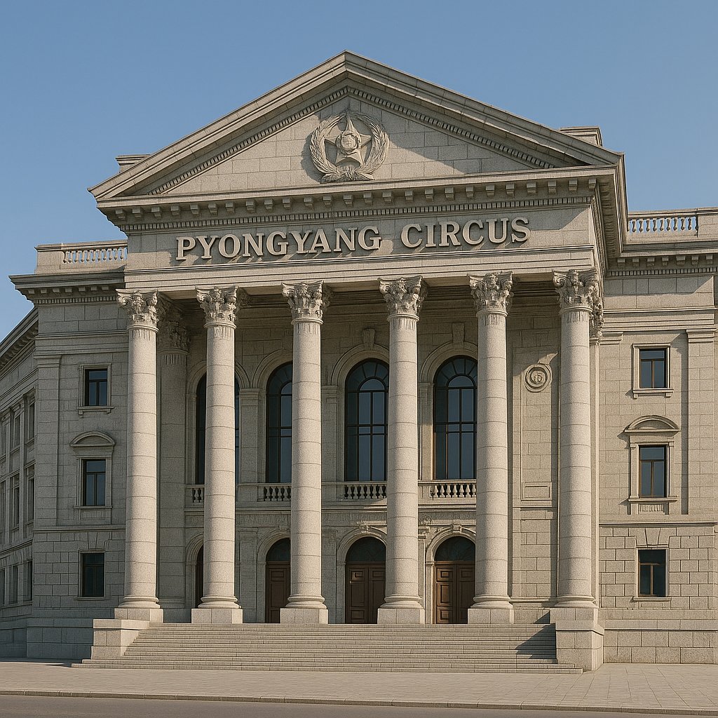 Pyongyang Circus Theatre — Monumental Socialist-Classic Facade