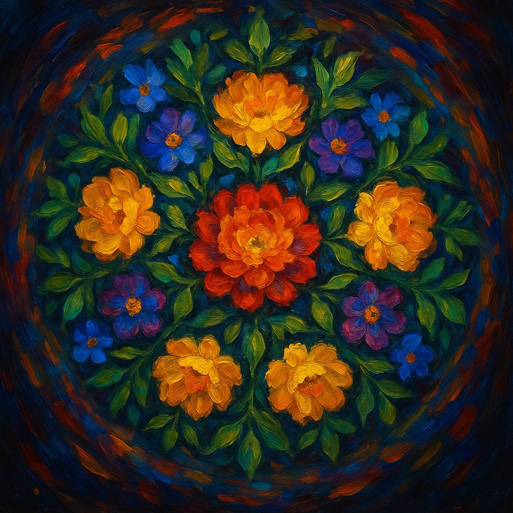 Radiant Floral Mandala