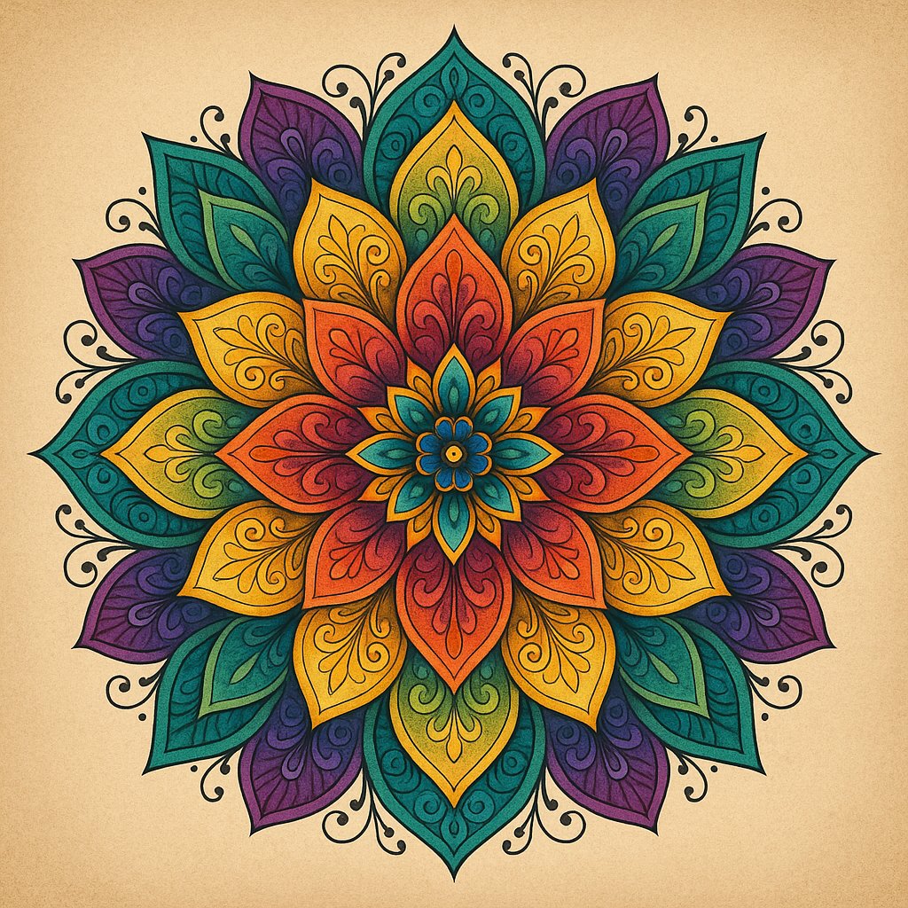 Radiant Floral Mandala