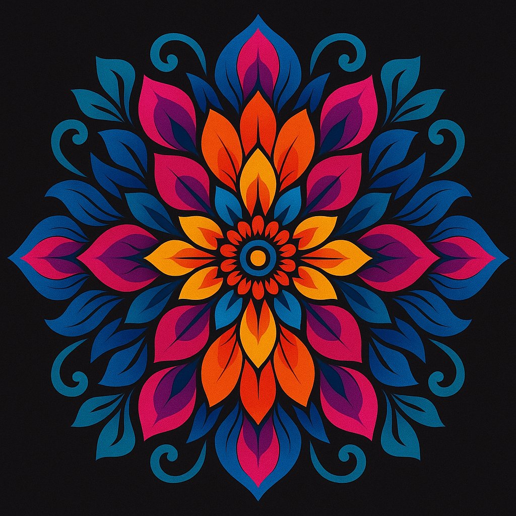Radiant Floral Mandala