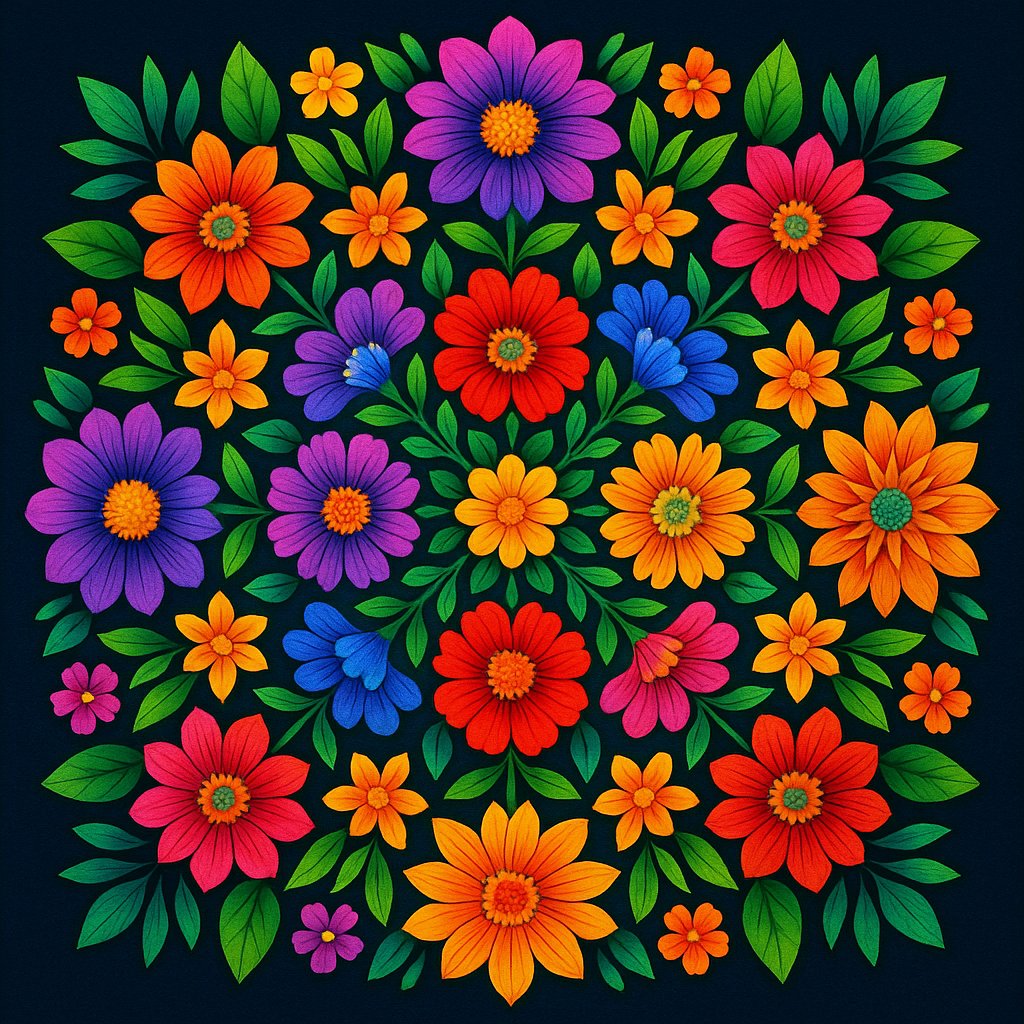 Radiant Floral Mandala — Vibrant Bloom Pattern