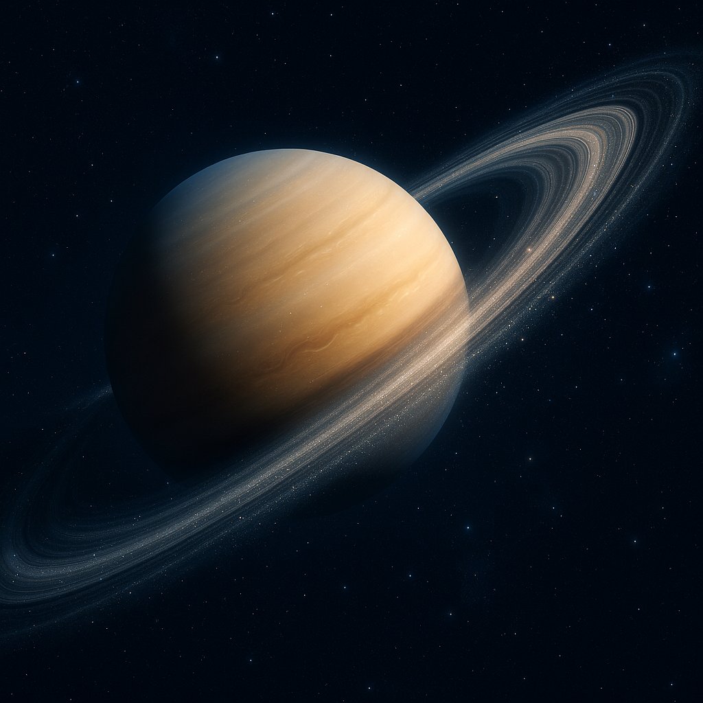 Radiant Gas Giant with Sweeping Rings