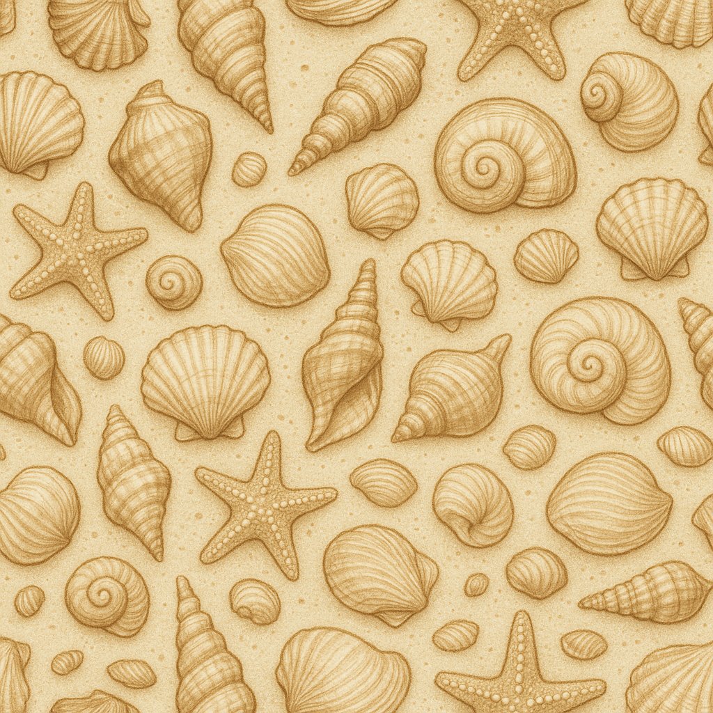 Sandy Seashells — Seamless Marine Pattern (Abstract Patterns)