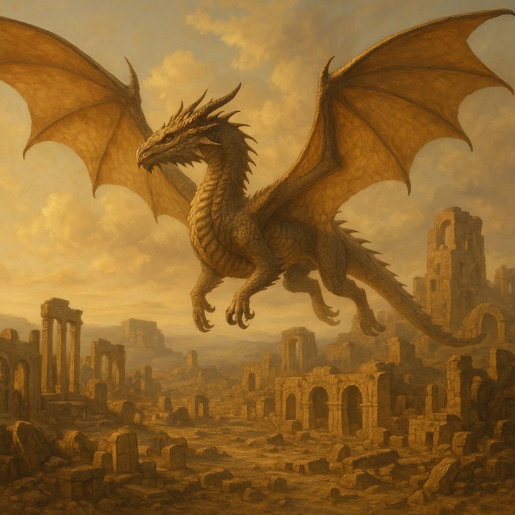 Sentinel Over the Sunlit Ruins