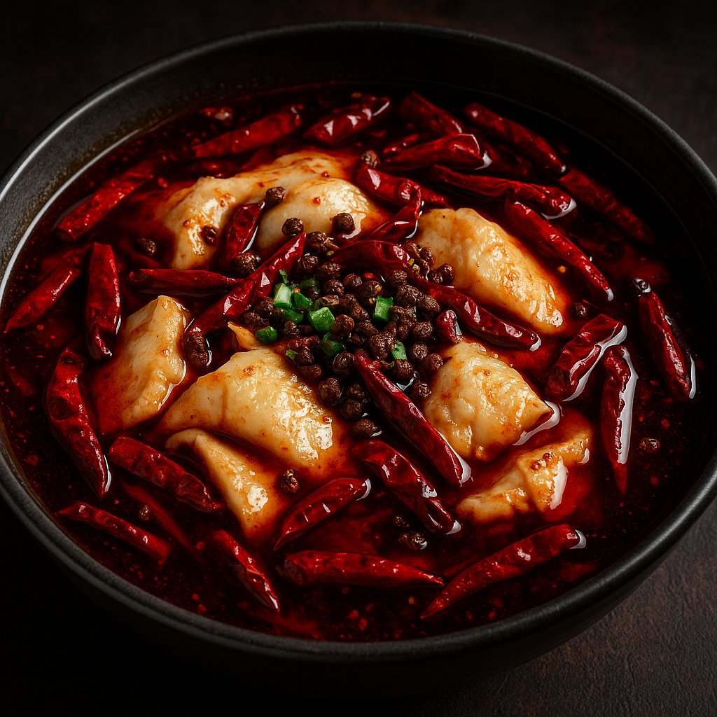 Sichuan Boiled Fish (Shuizhu Yu) in Chili Oil