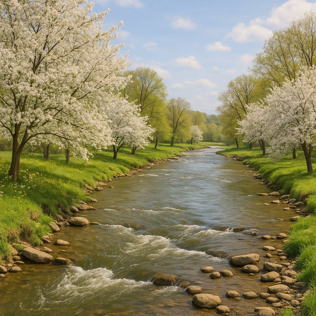 Spring Along the Cuyahoga: Blossoms by the River