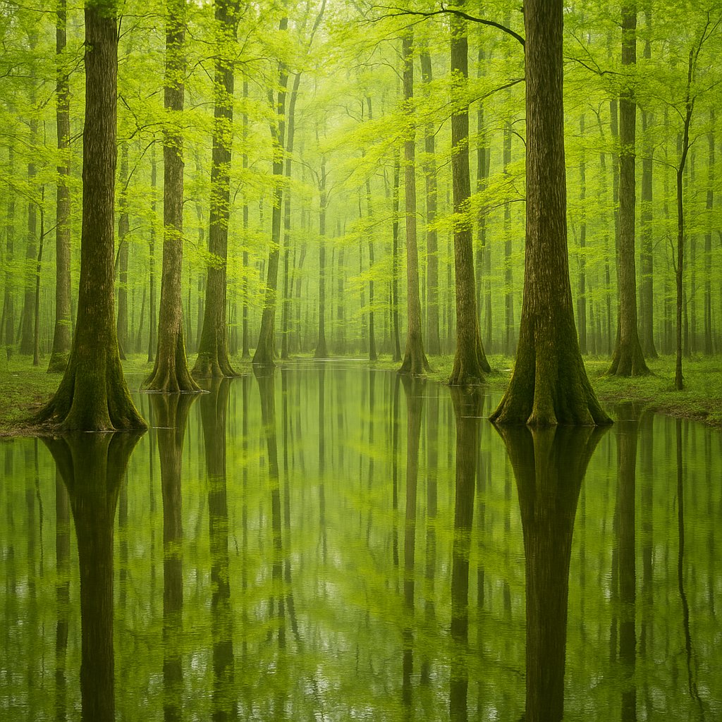 Spring Floodplain Reflections — Congaree