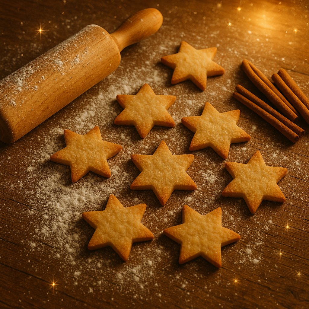 Star Cookie Baking — Cozy Holiday Kitchen
