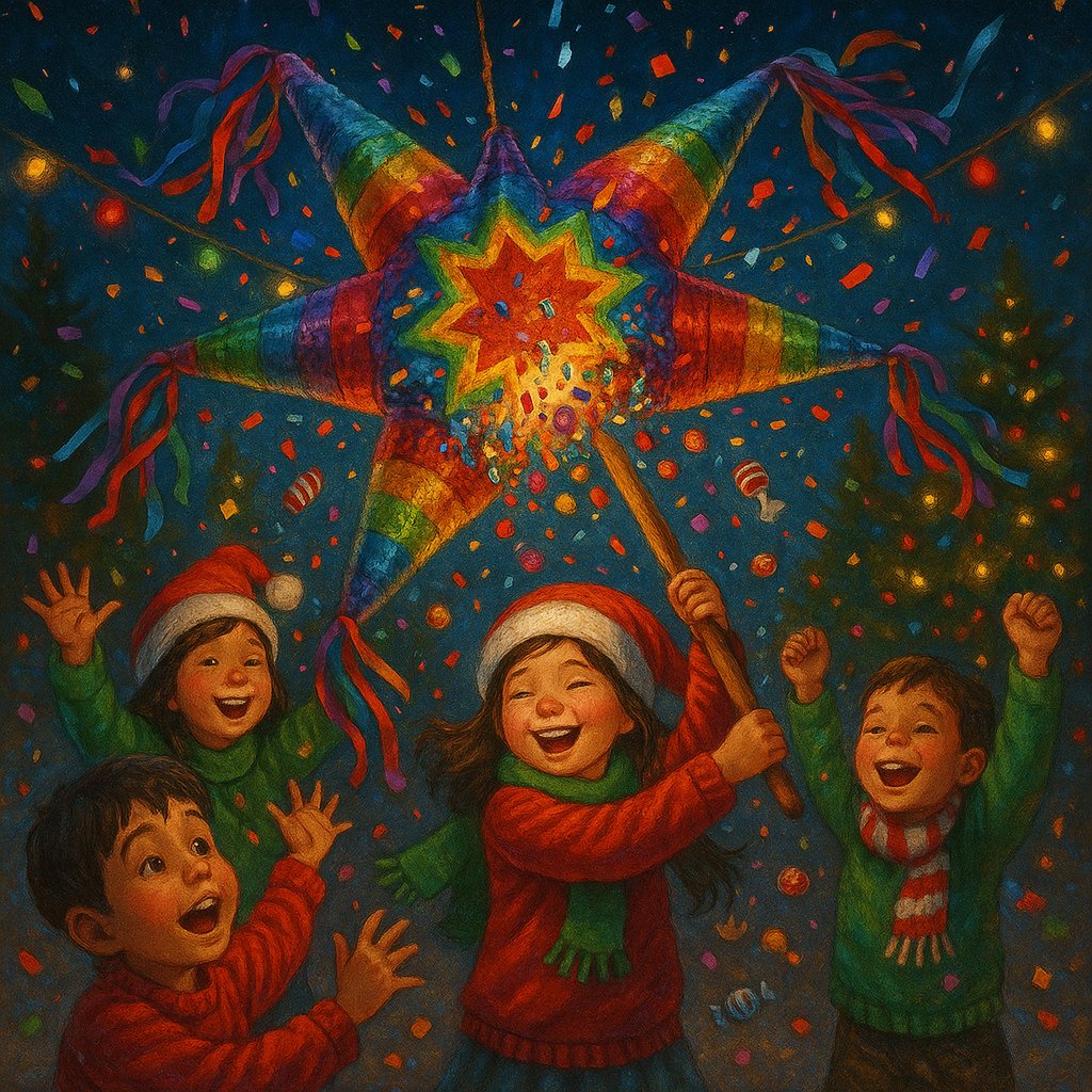 Star Piñata Celebration: Mexican Christmas Night