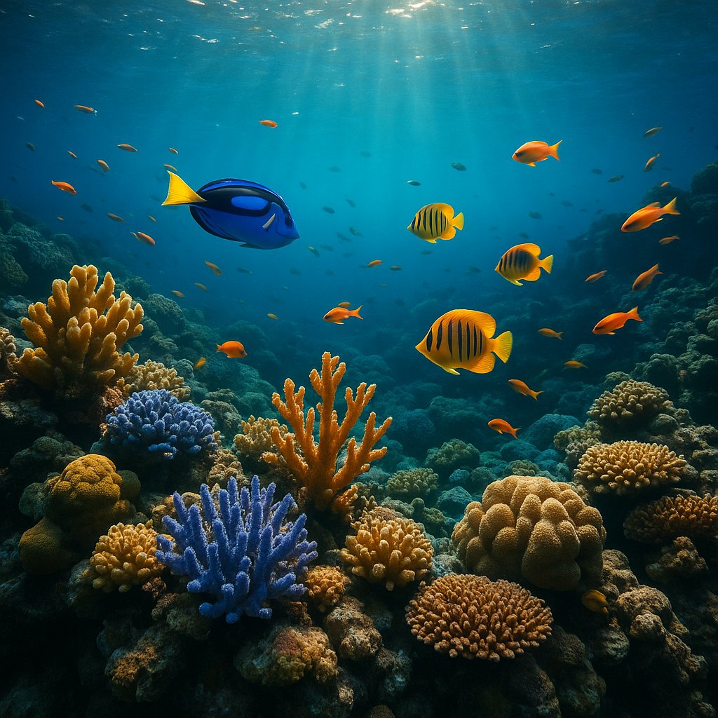 Sunlit Coral Reef Ballet