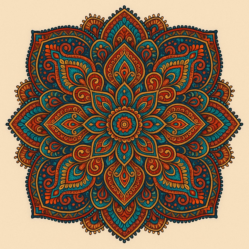Sunlit Ethnic Mandala
