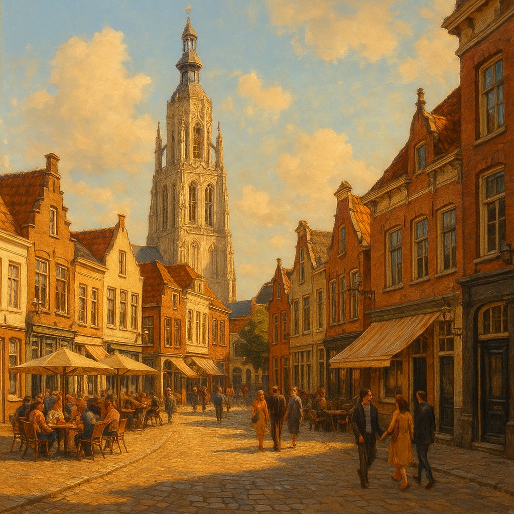 Sunny Afternoon in Breda Old Town