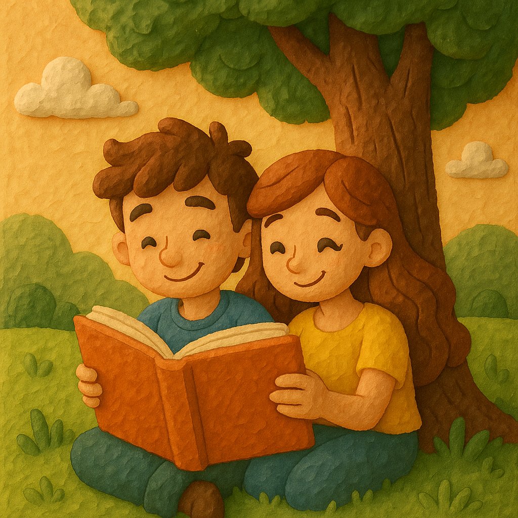 Sunny Storytime Under the Tree