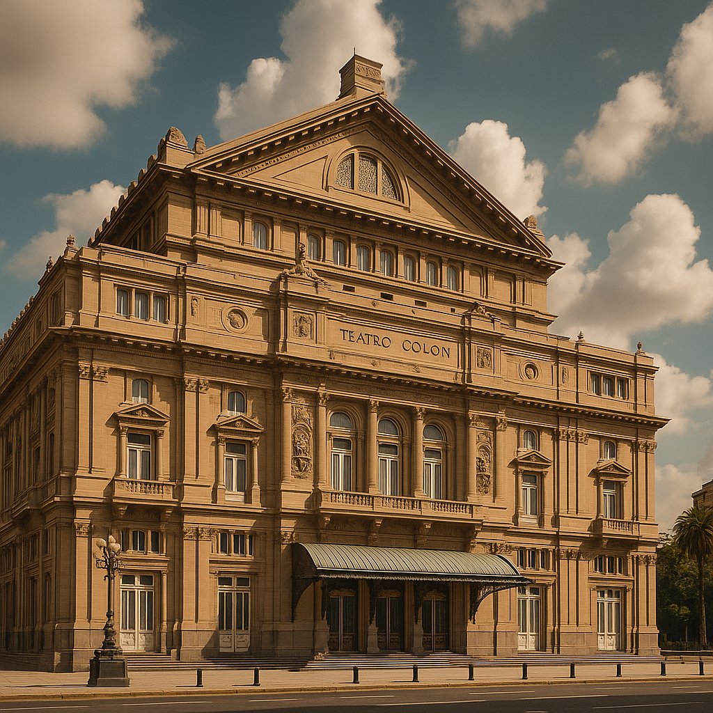 Teatro Colón in Warm Midday Light