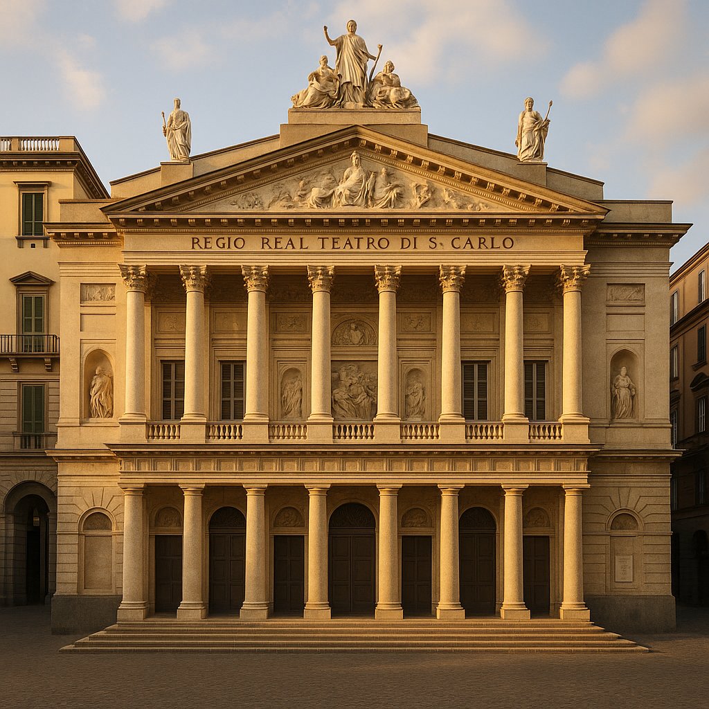 Teatro di San Carlo at Golden Hour