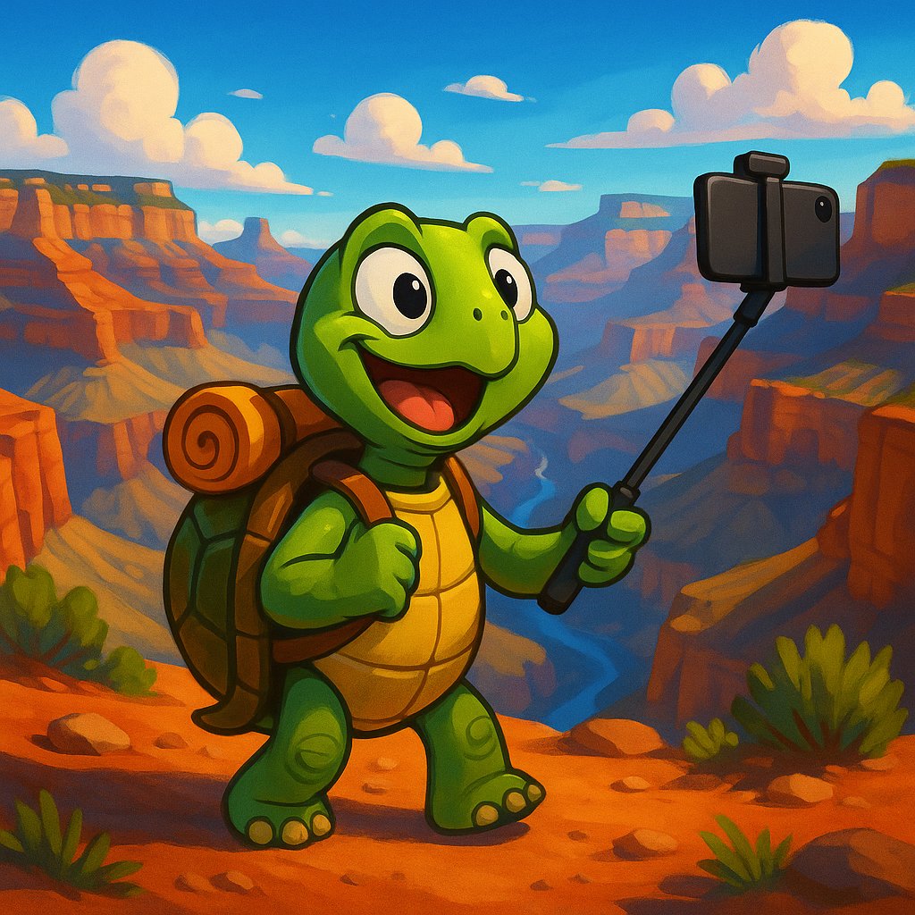 Turtle's Grand Canyon Selfie