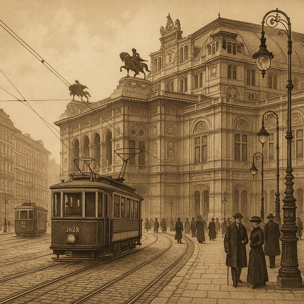 Vienna 1900 — Opera House District at Dusk