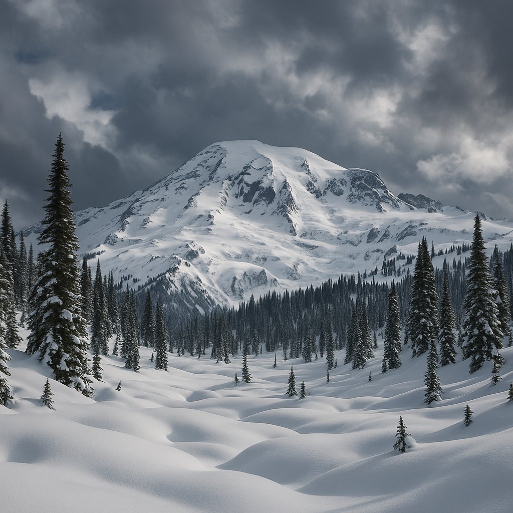 Winter Majesty — Mount Rainier