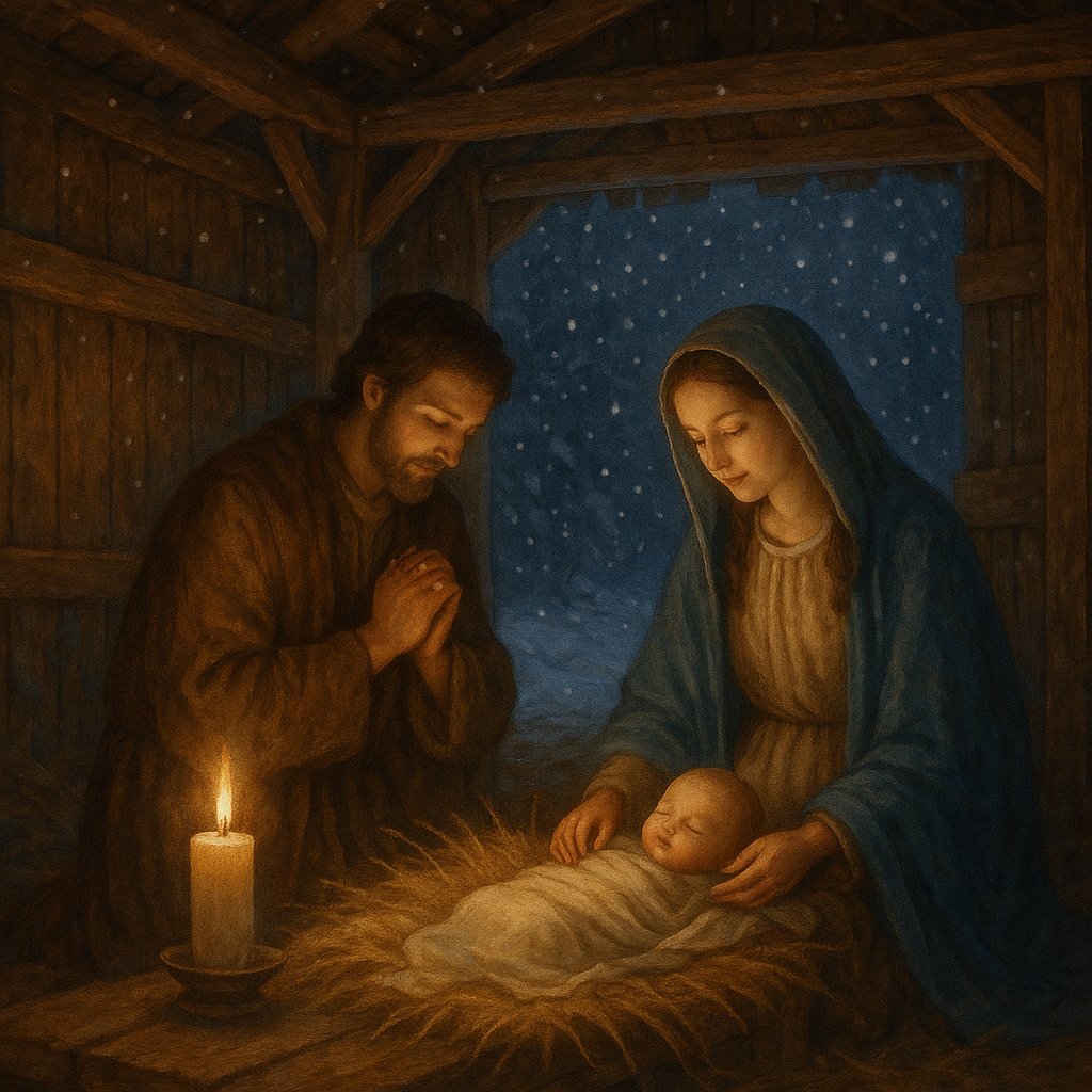 Winter Manger: A Quiet Midnight Tableau