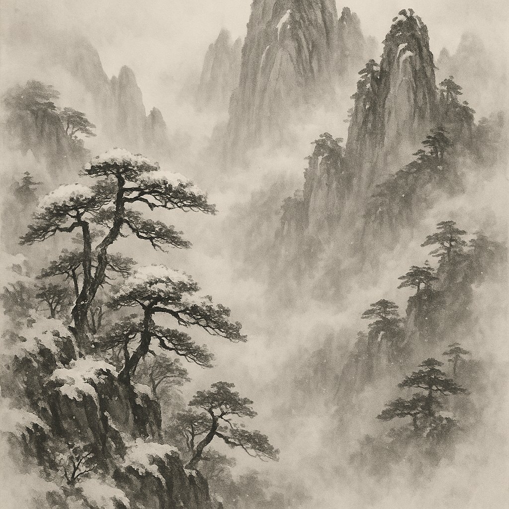 Winter Mist over the Yellow Mountains
