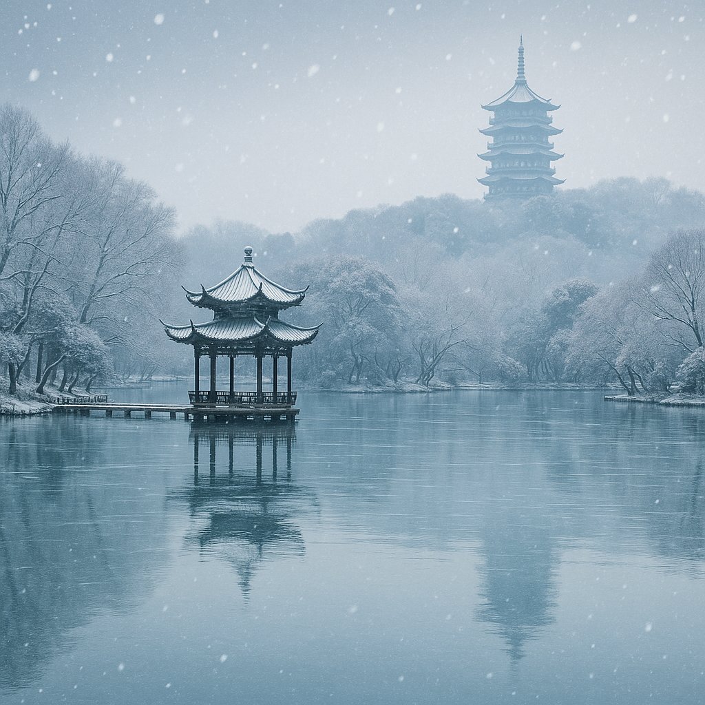 Winter Silence at West Lake