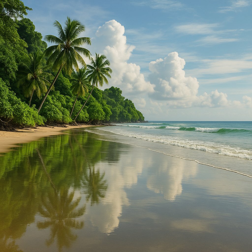 After the Rain — Reflections on a Bali Shore