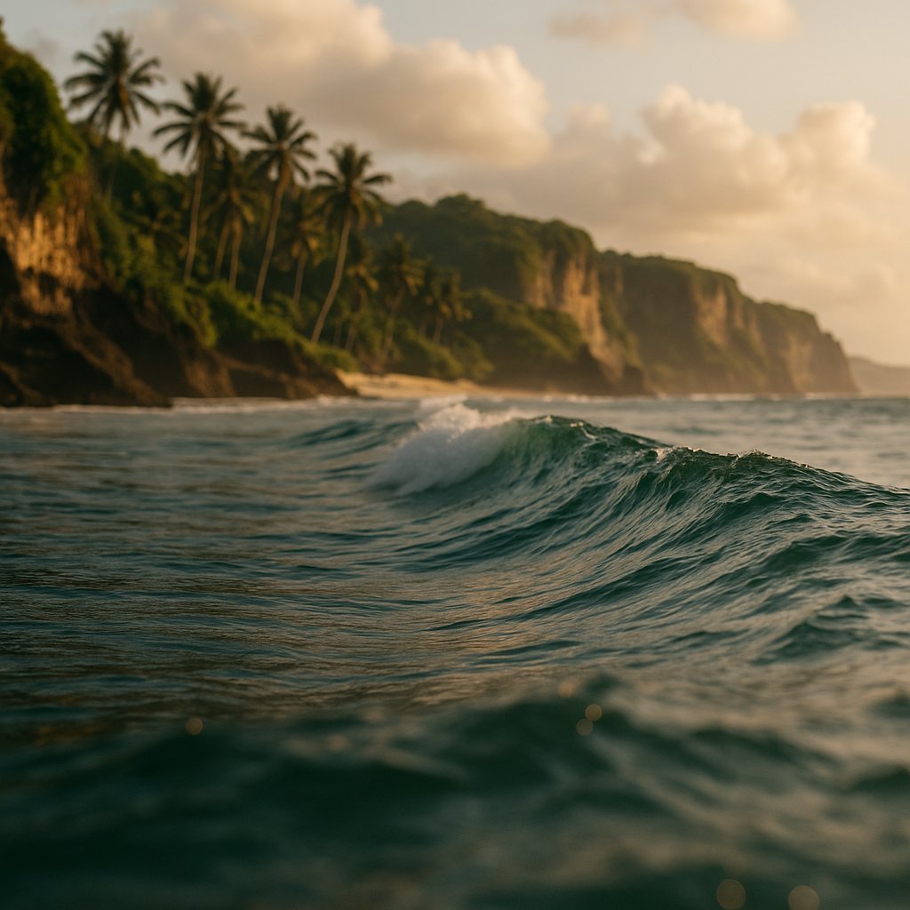 Bali Shoreline at Water Level