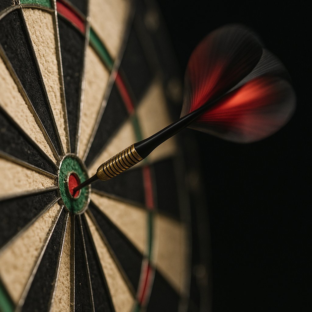 Bullseye Impact — Dart in Motion