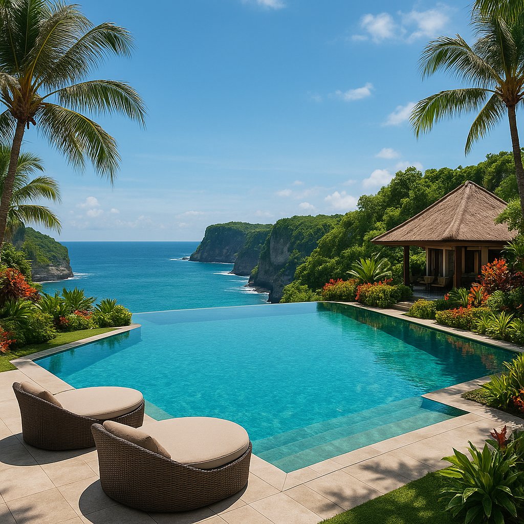 Cliffside Infinity: Luxury Resort Overlooking Bali Coast