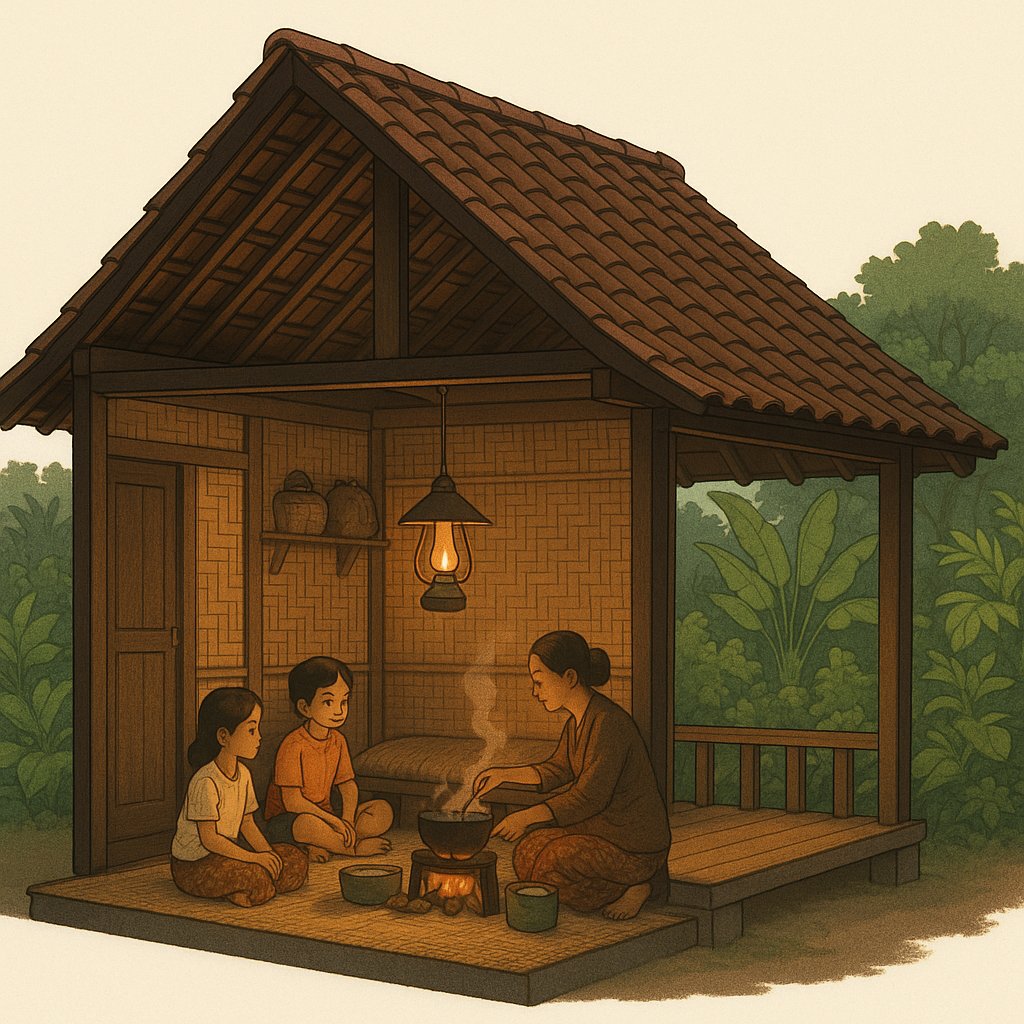 Cutaway: Javanese Kampung Evening