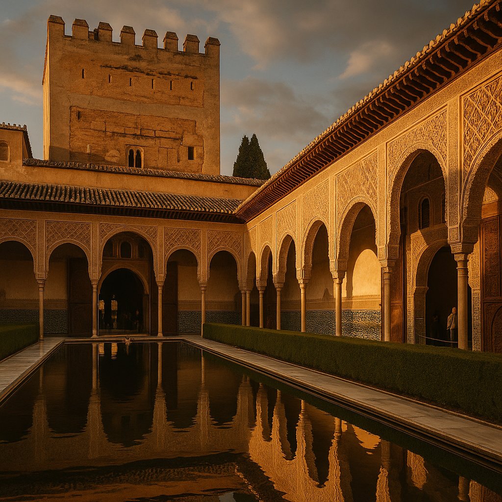 Golden Evening at the Alhambra Court
