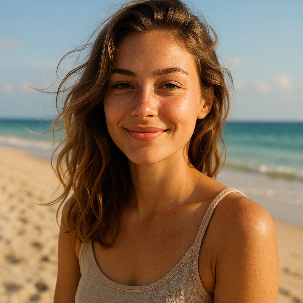 Golden Hour Beach Portrait