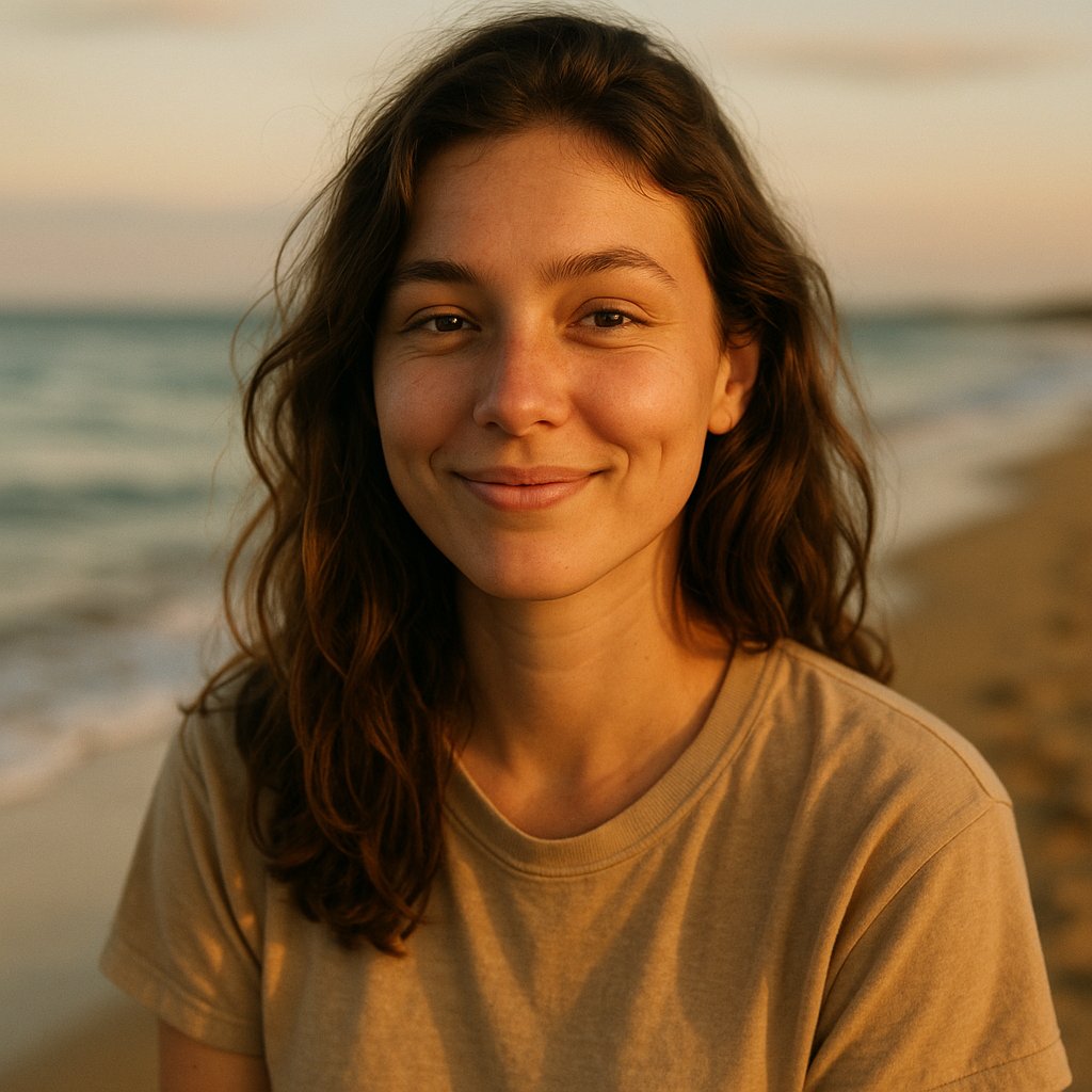 Golden Hour Smile by the Sea