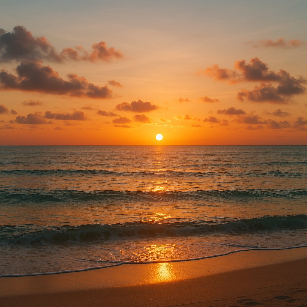 Koh Samui Sunrise Over Calm Sea