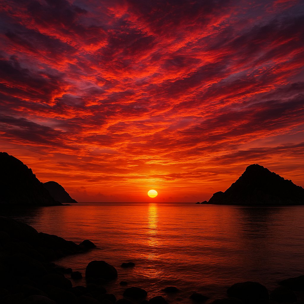 Koh Tao Ember: Sunset Over the Gulf
