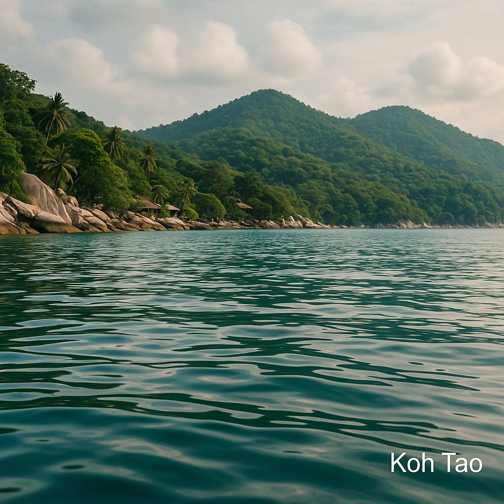 Koh Tao Shoreline at Water Level