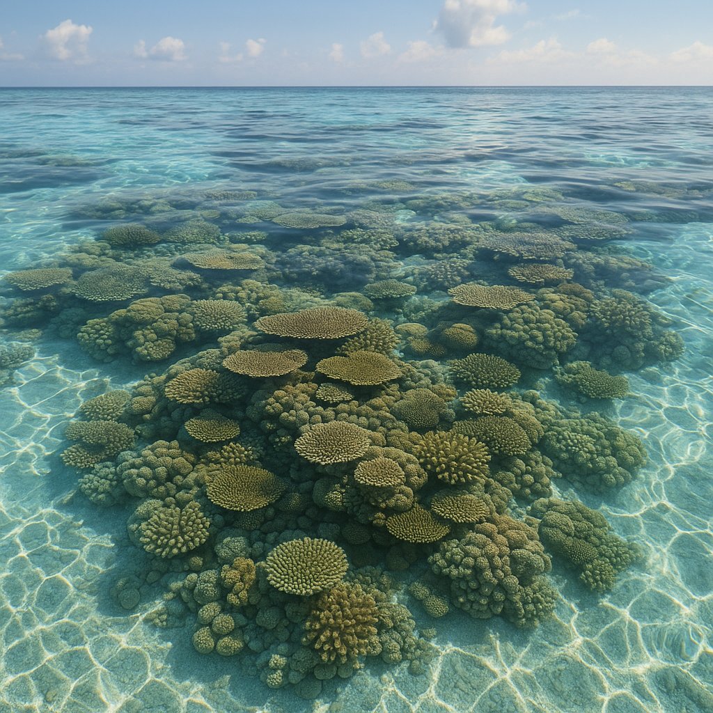 Maldives Shallow Reef — Crystal Coral Garden