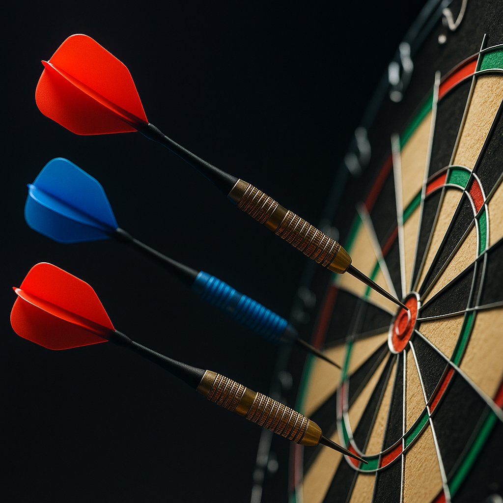 Precision on Target: Diagonal Darts Shot