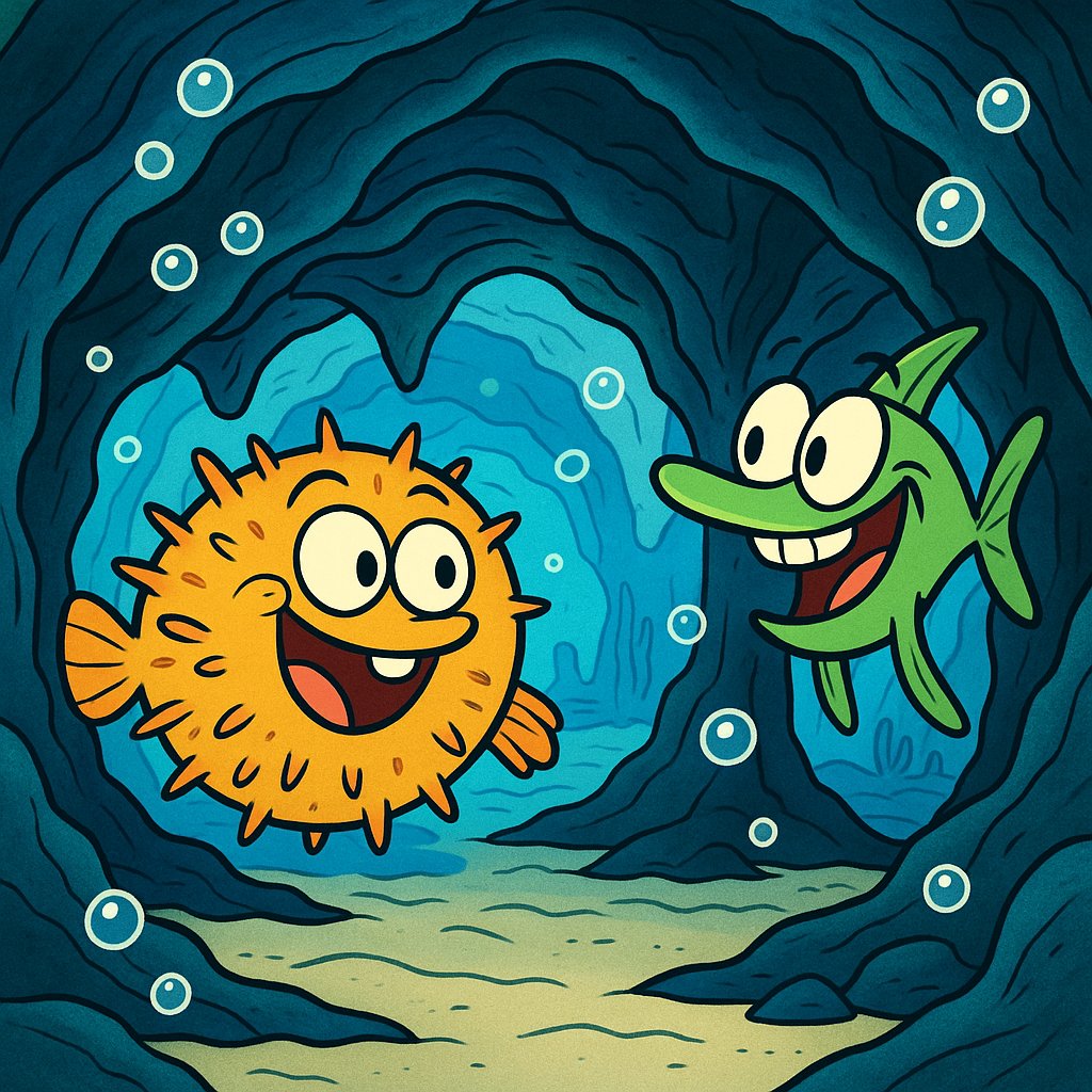 Puffer & Slim's Bubble Cave Adventure