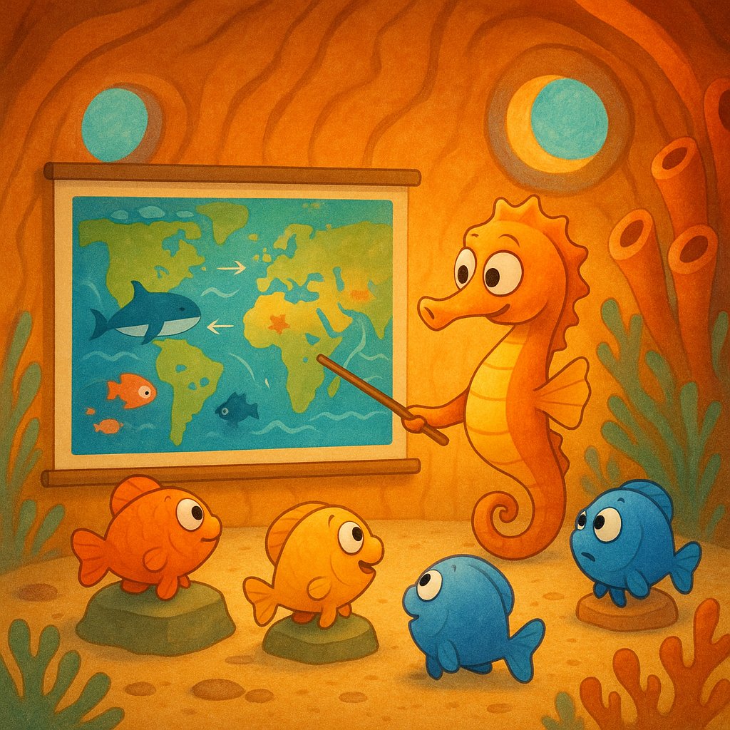 Seahorse Teacher's Ocean Lesson