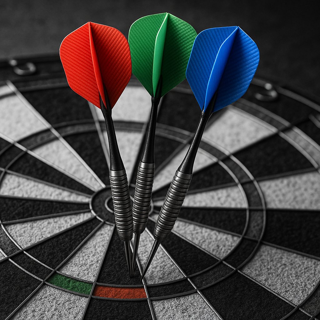 Selective Color Darts Still Life