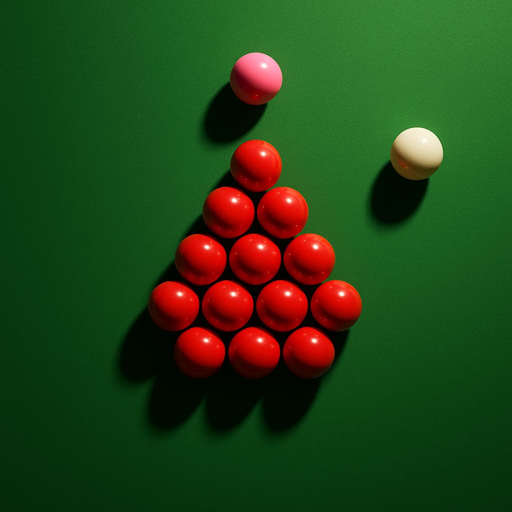 Top-Down Snooker Rack at the Pink Spot