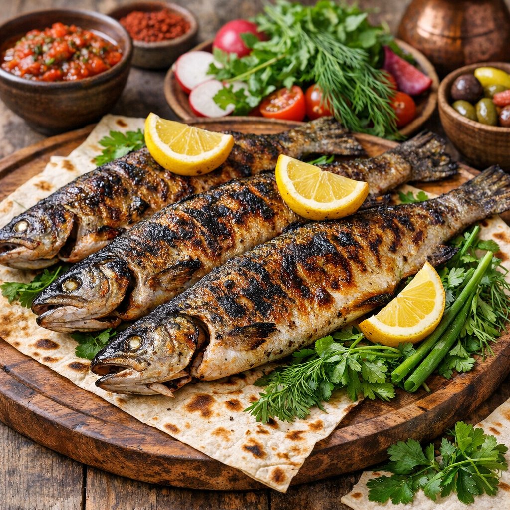 Grilled Ishkhan Trout Armenian-Style with Lemon & Herbs