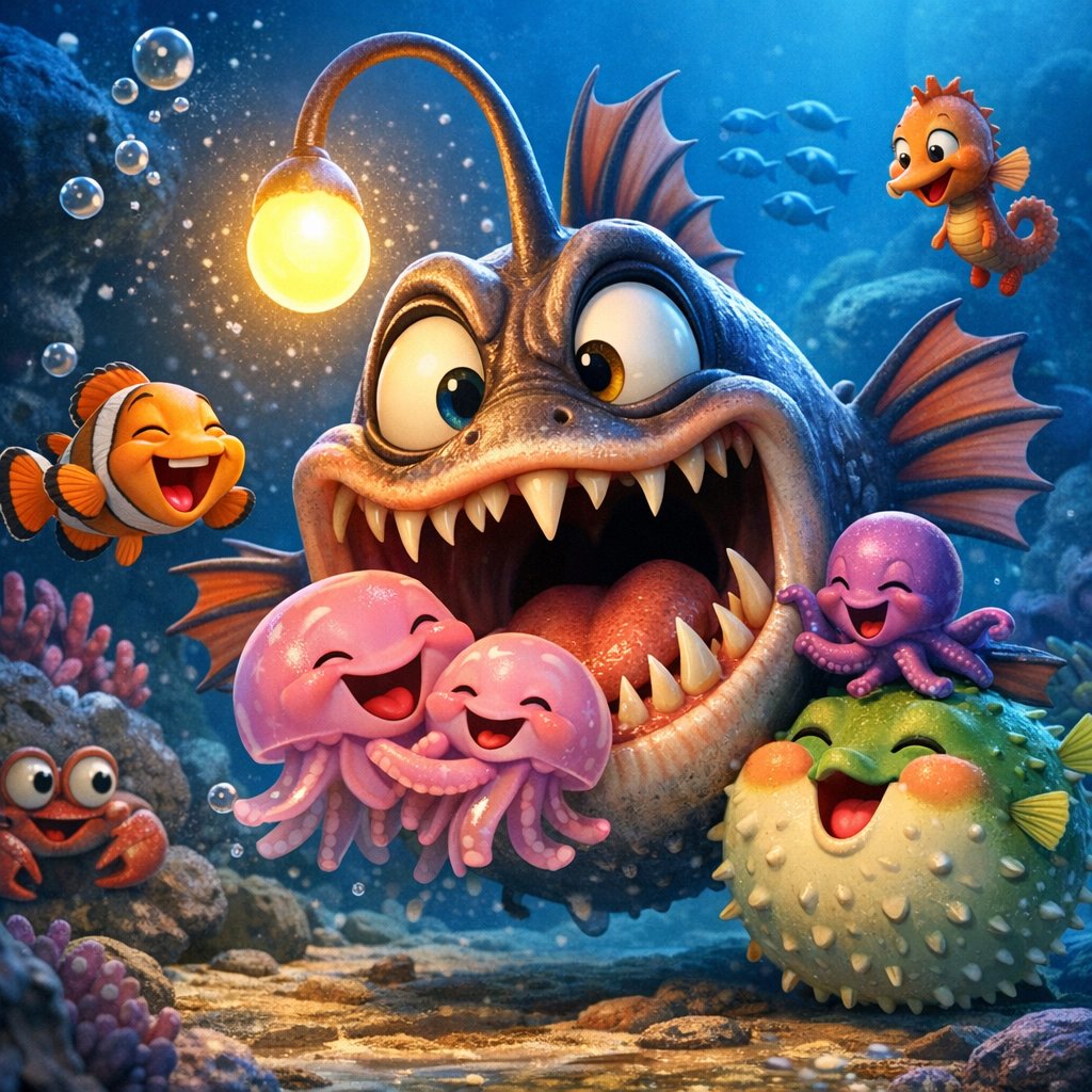 The Accidental Party: Friendly Anglerfish