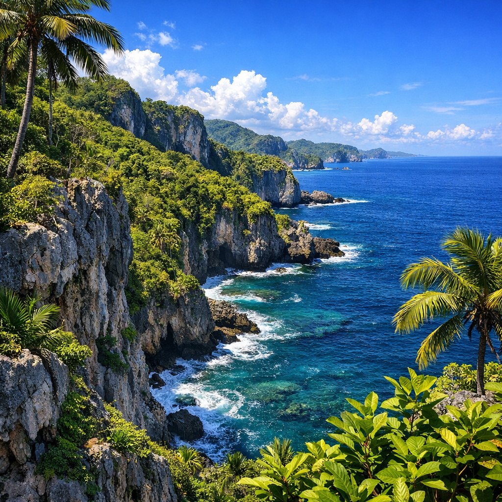 Tropical Cliffs of Viñales: Emerald Ridges and Turquoise Sea