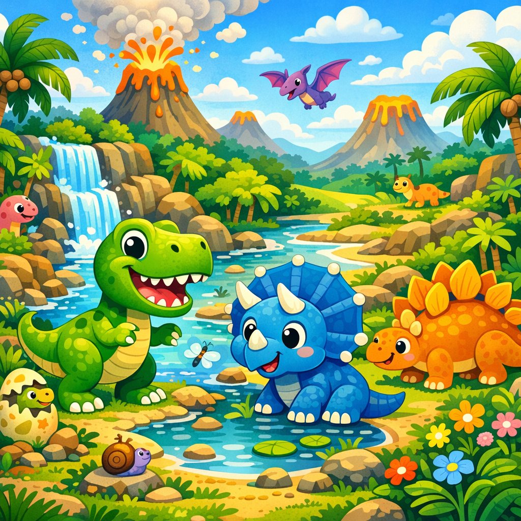 Playful Prehistoric Pals