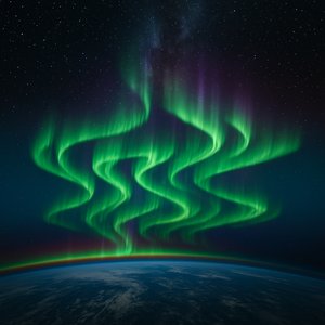 Aurora Borealis Viewed from Space