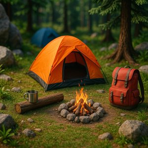 Cozy Camping Scene